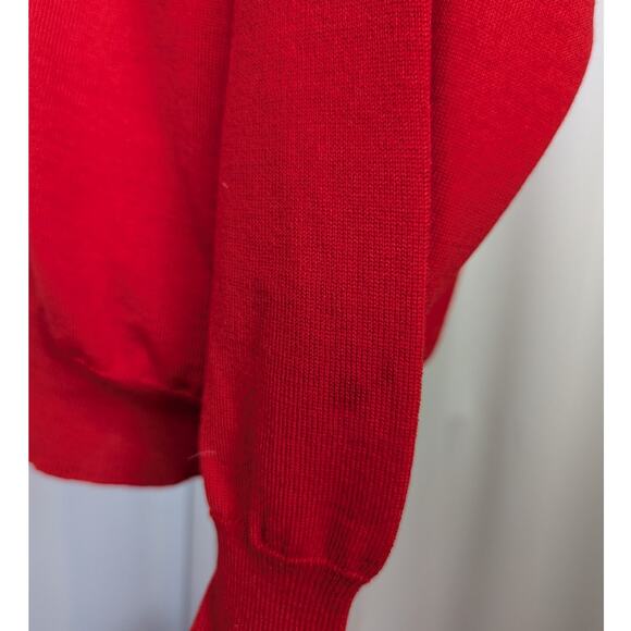 Marz Wool Turtleneck Sweater Red Size 14 - Picture 8 of 12